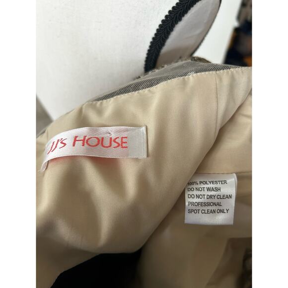 JJs House Black and Silver One-Shoulder Prom Dress - Picture 8 of 9